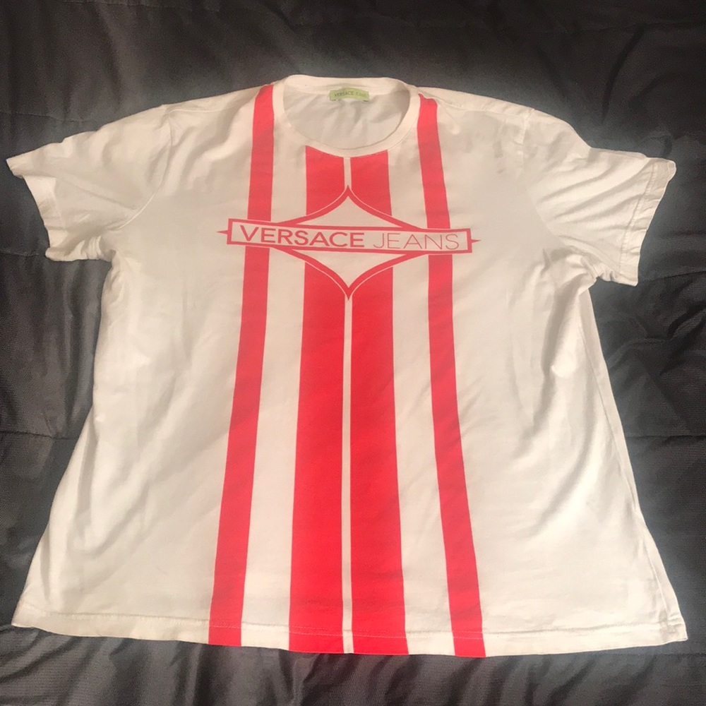 Men’s White/Red Versace T-Shirt
